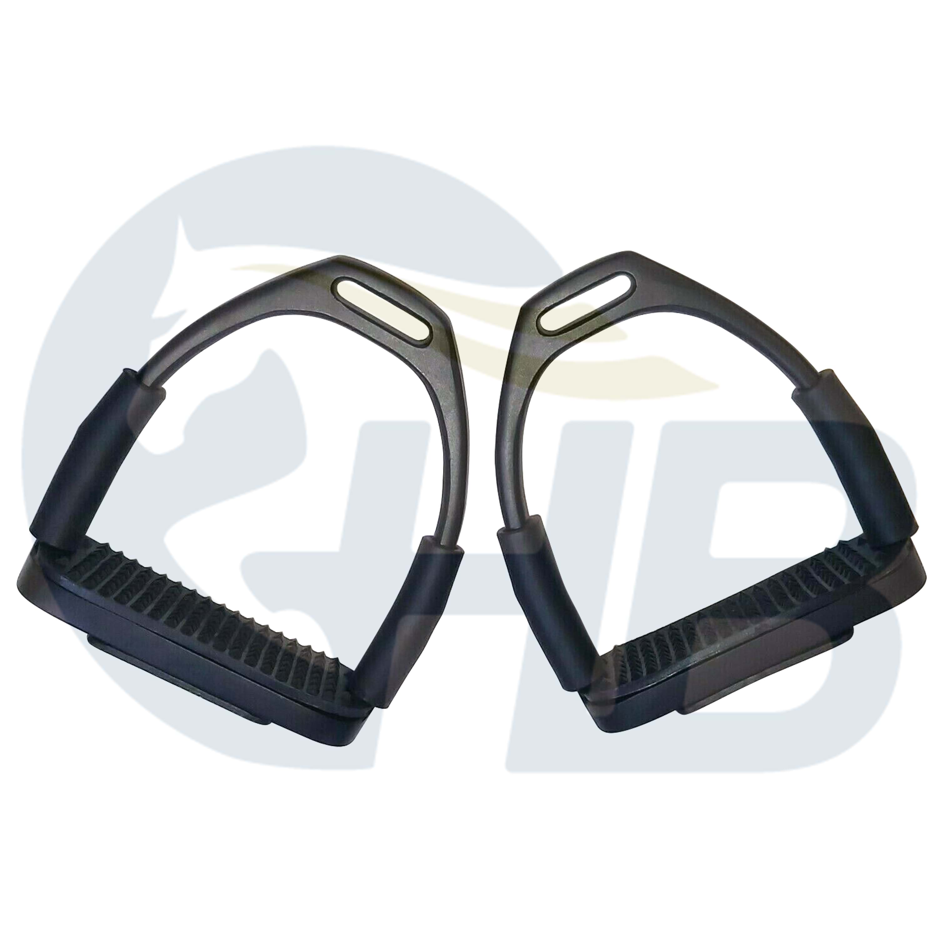 Black Flexible Stirrup Irons
