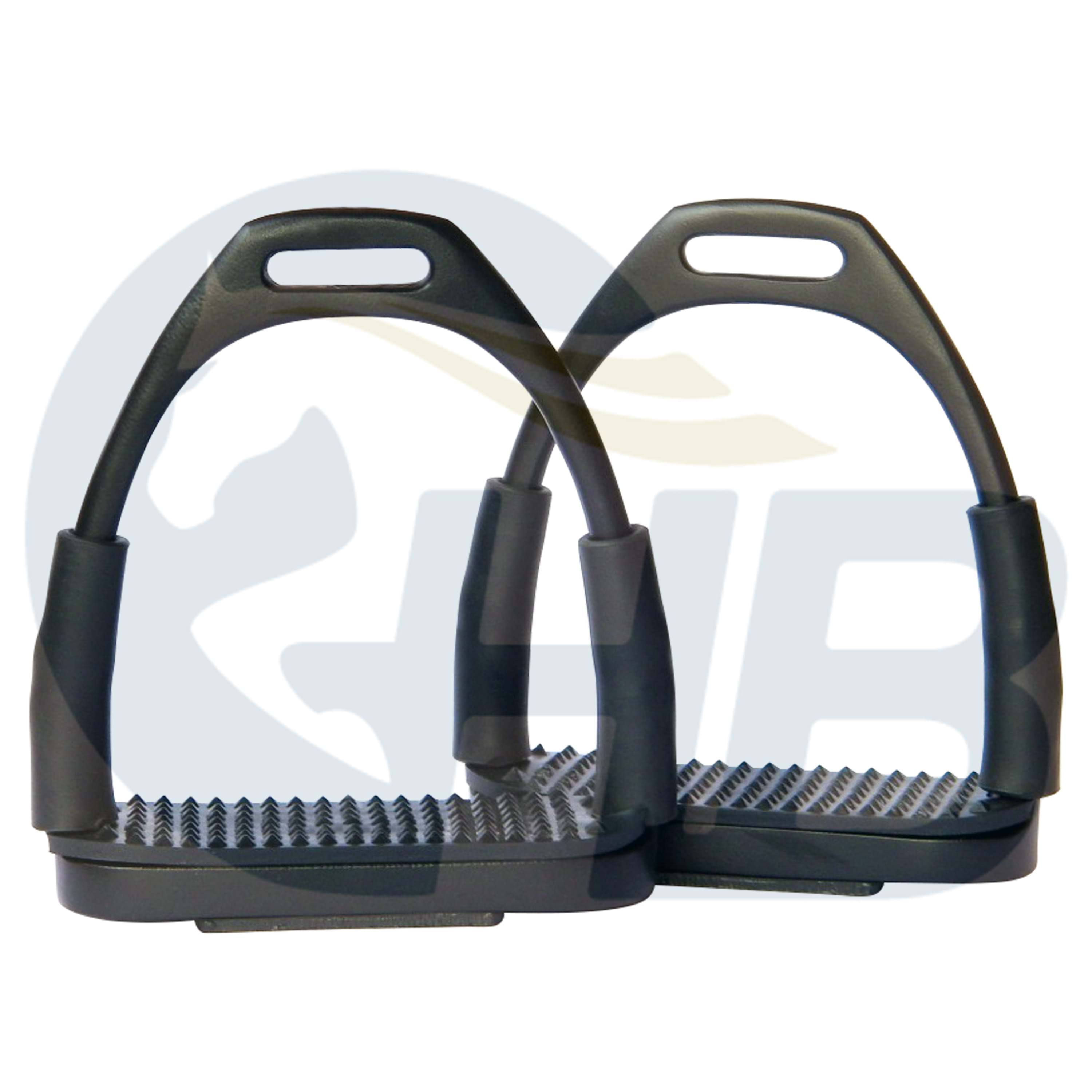 Black Flexible Stirrup Irons