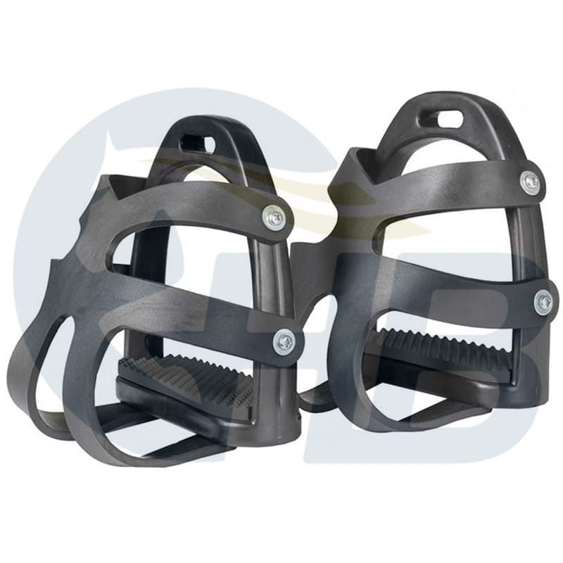 Feeling Arena Polypro Junior Stirrups - Black/Blue Feeling Arena Polypro Junior Stirrups - Black/Blue